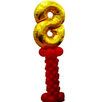 Цифра из шаров «Цветущая восьмерка»